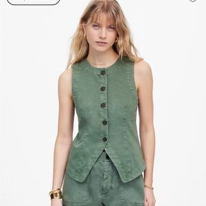 Madewell Sage Green Vest